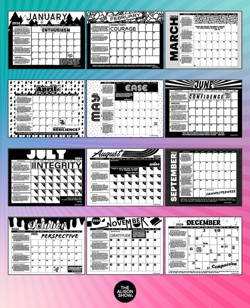 2024 Year of Awesome Calendar PDF - DIGITAL DOWNLOAD