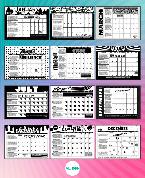 2023 Year of Awesome Calendar PDF - DIGITAL DOWNLOAD